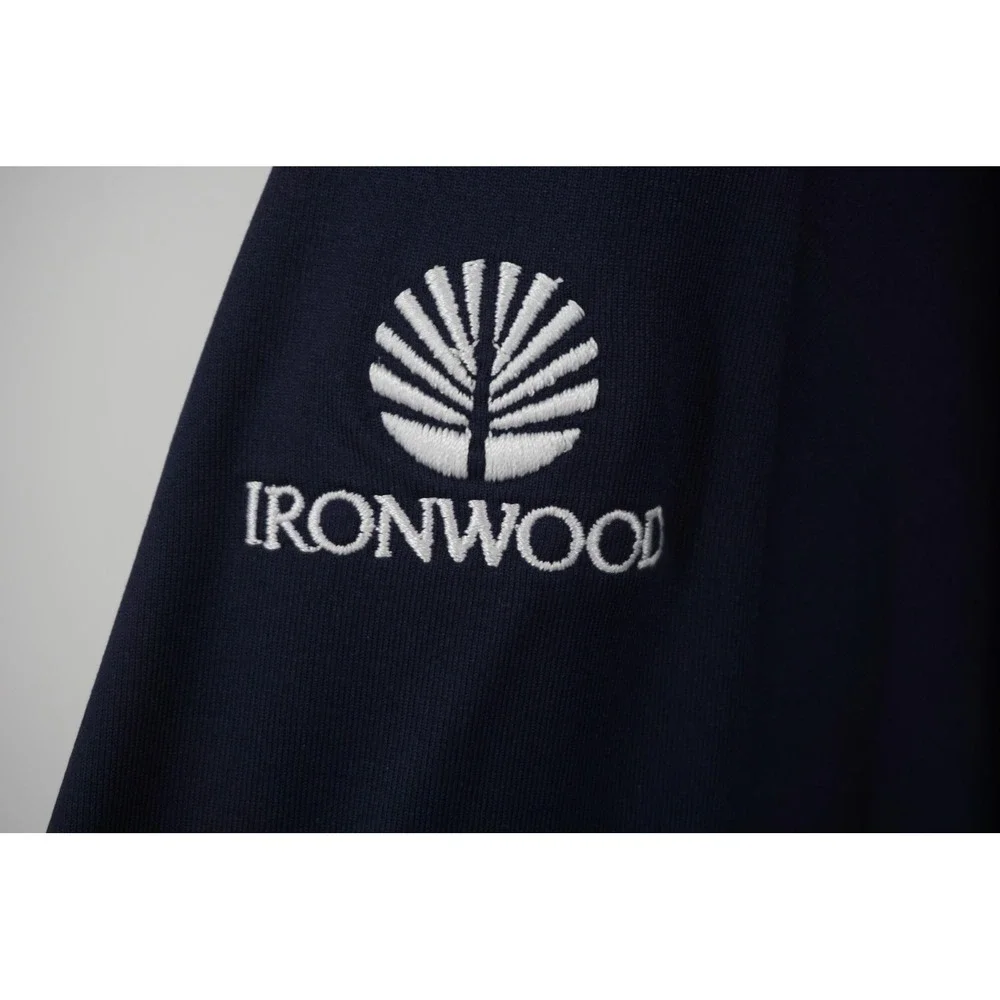 FootJoy FJ Pullover Mens 2XL Navy Blue Quarter Zip Golf Ironwood Country Club - Picture 4 of 5